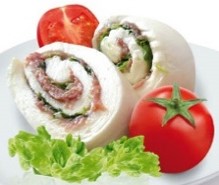 [95] Sfoglia di mozzarella 250 gr. (20x20 CM.)